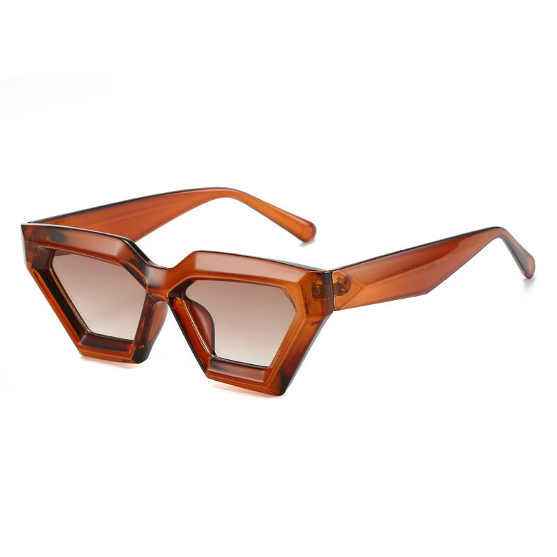 Wholesale Diamond Thick Frame Cat's Eye Sunglasses for Men and Women